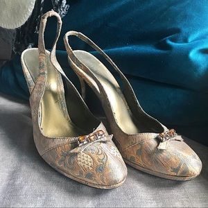 Nine West Jacquard Heels